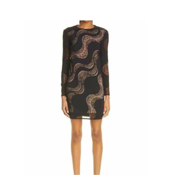 NWT Stella McCartney Black  Wave Dress, M - Picture 7 of 16